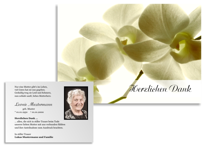 Danksagungskarten Trauer Danksagungskarten Trauer