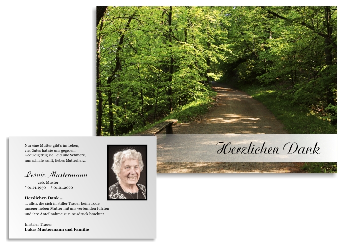 Danksagungskarten Trauer Danksagungskarten Trauer