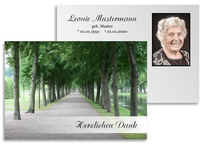 Danksagungskarten Trauer Danksagungskarten Trauer