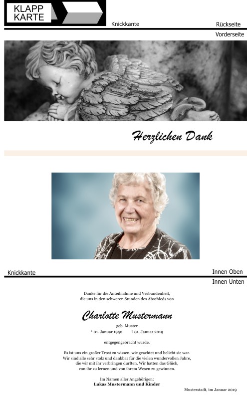 Danksagungskarten Trauer Danksagungskarten Trauer