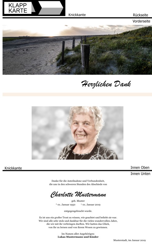 Danksagungskarten Trauer Danksagungskarten Trauer