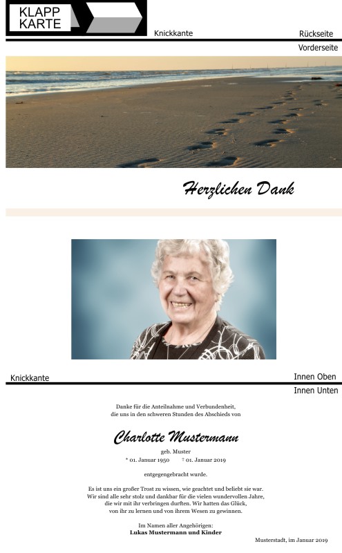 Danksagungskarten Trauer Danksagungskarten Trauer