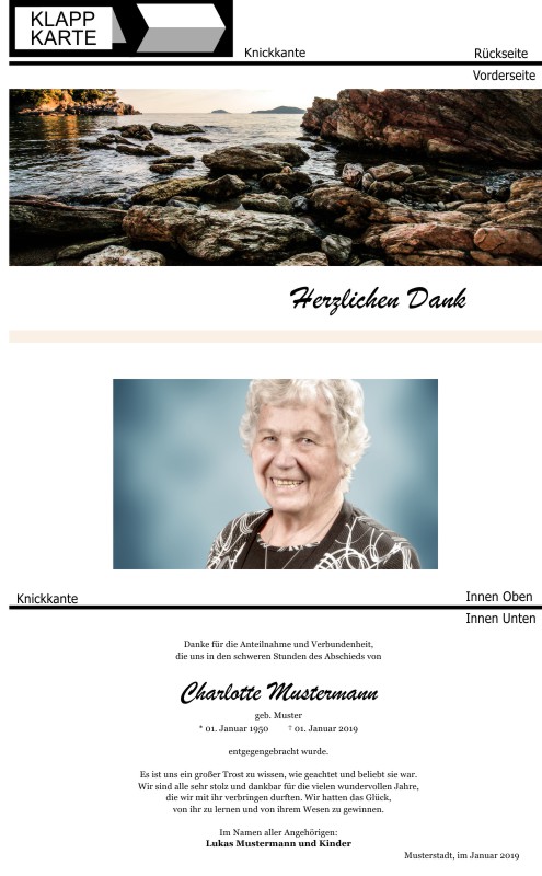 Danksagungskarten Trauer Danksagungskarten Trauer
