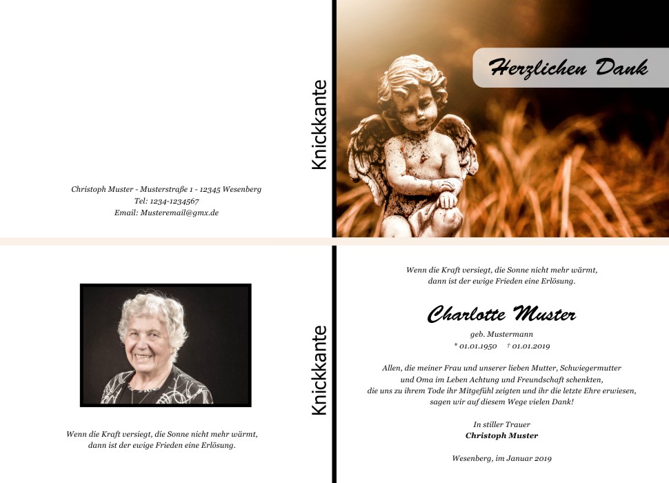 Danksagungskarten Trauer Danksagungskarten Trauer