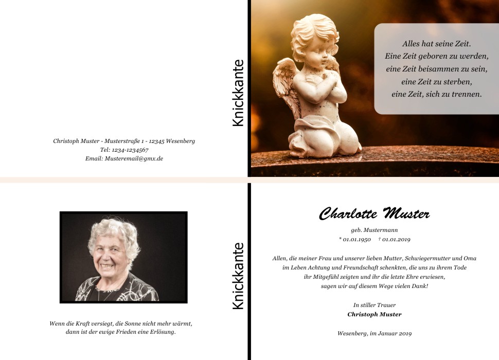 Danksagungskarten Trauer Danksagungskarten Trauer