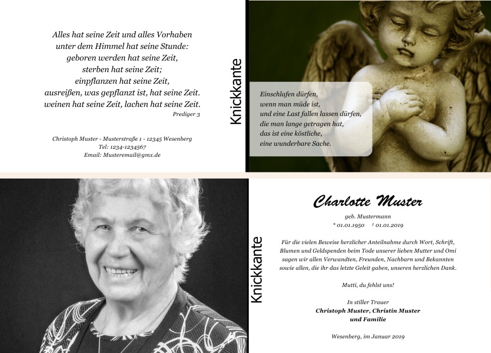 Danksagungskarten Trauer Danksagungskarten Trauer