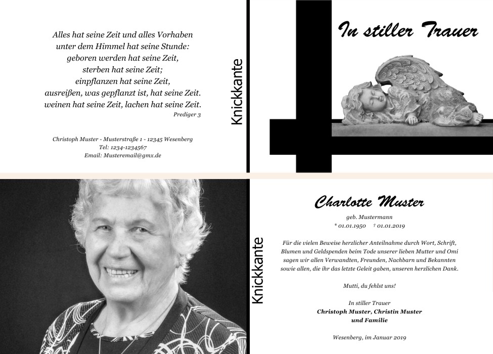 Danksagungskarten Trauer Danksagungskarten Trauer