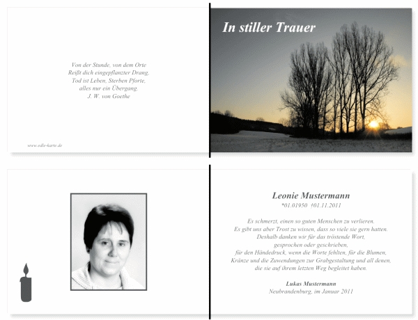 Danksagungskarten Trauer Danksagungskarten Trauer