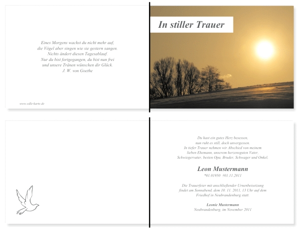 Danksagungskarten Trauer Danksagungskarten Trauer