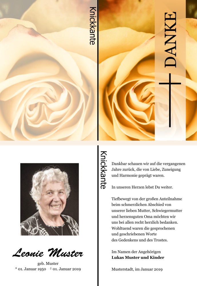 Danksagungskarten Trauer Danksagungskarten Trauer