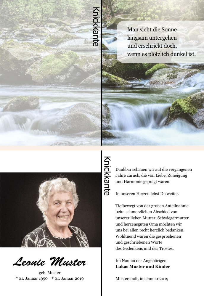 Danksagungskarten Trauer Danksagungskarten Trauer