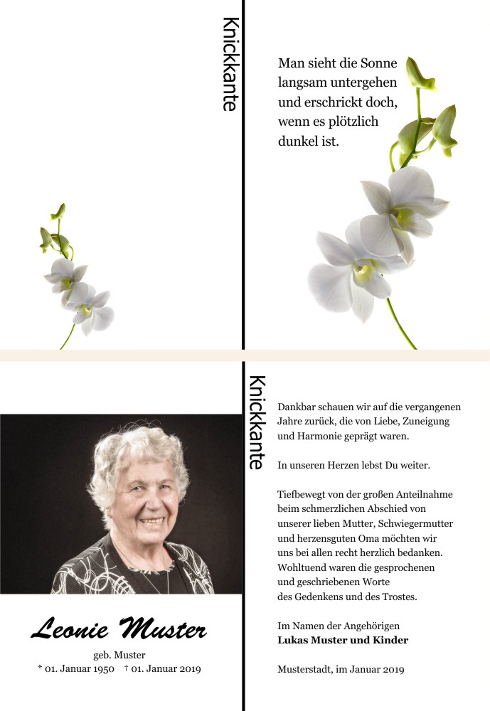 Danksagungskarten Trauer Danksagungskarten Trauer
