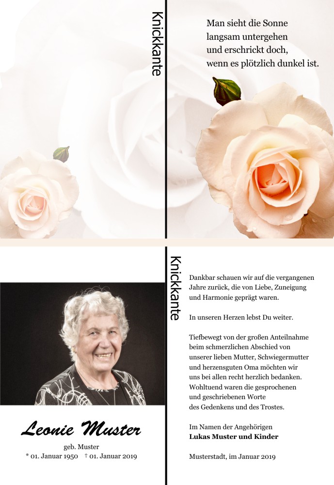 Danksagungskarten Trauer Danksagungskarten Trauer
