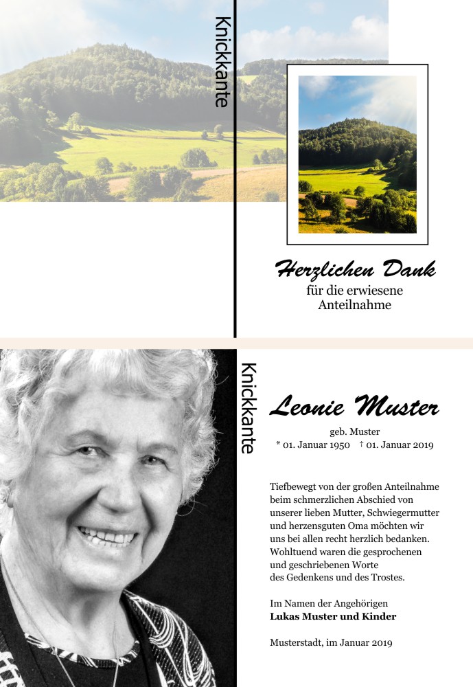Danksagungskarten Trauer Danksagungskarten Trauer