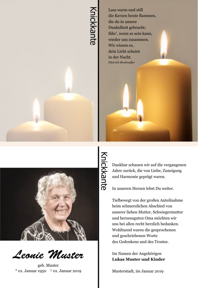 Danksagungskarten Trauer Danksagungskarten Trauer