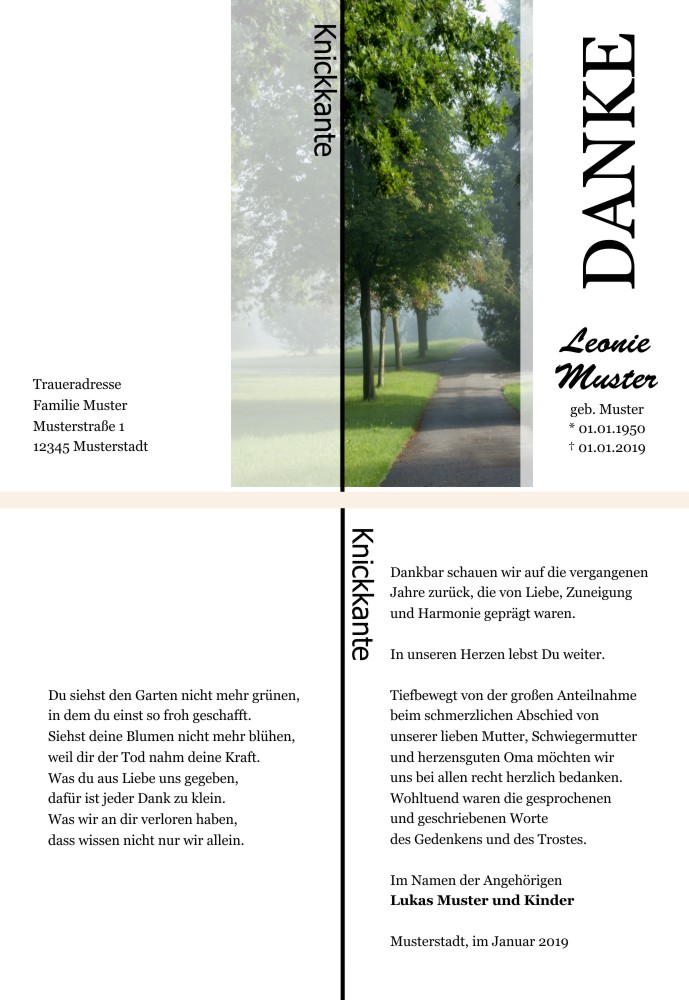 Danksagungskarten Trauer Danksagungskarten Trauer