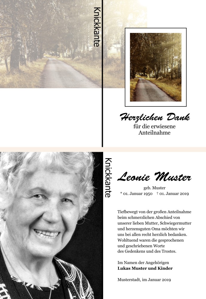 Danksagungskarten Trauer Danksagungskarten Trauer