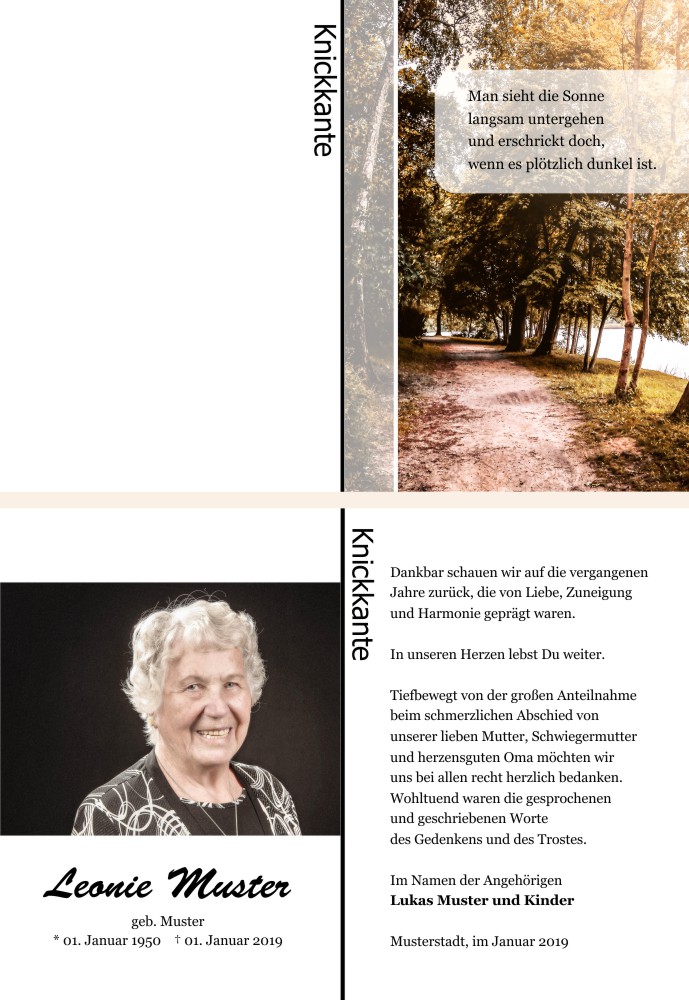 Danksagungskarten Trauer Danksagungskarten Trauer