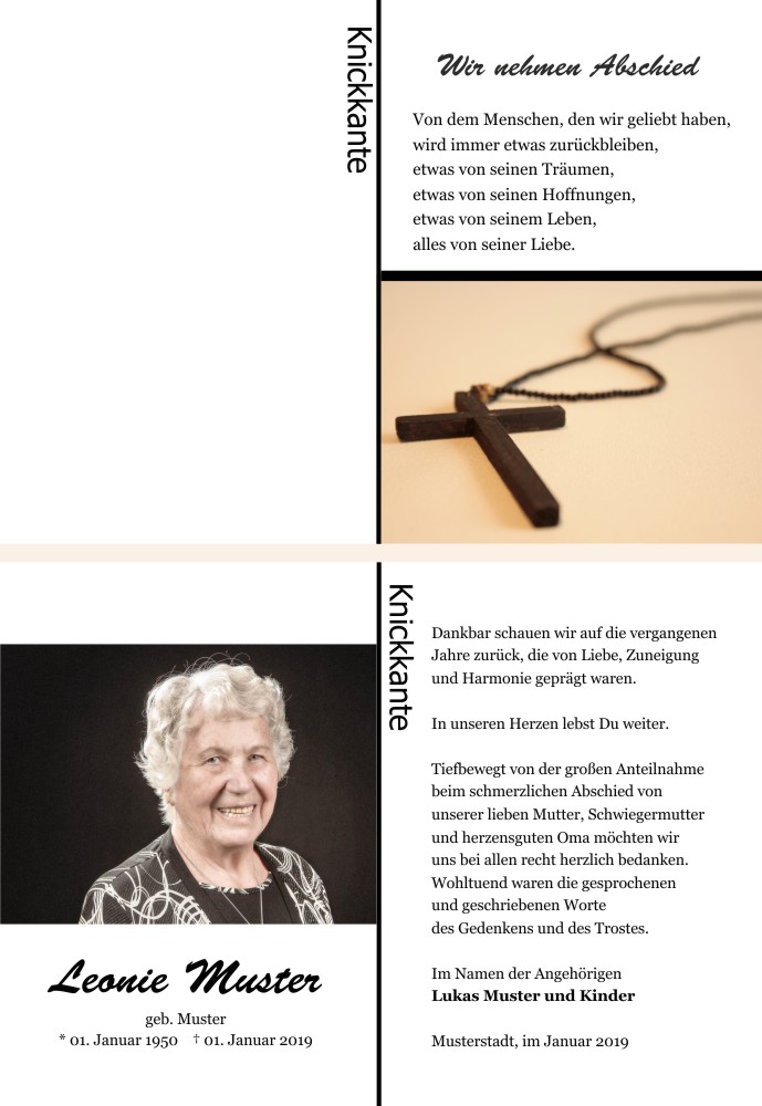 Danksagungskarten Trauer Danksagungskarten Trauer