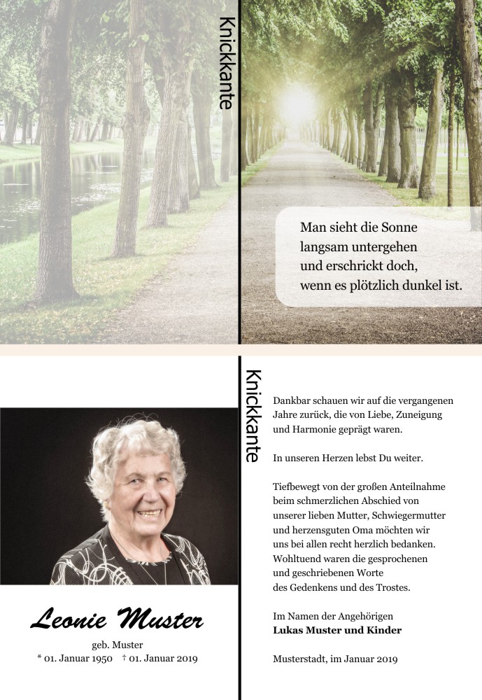 Danksagungskarten Trauer Danksagungskarten Trauer