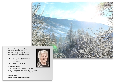 Individuelle und persönliche Danksagung Trauer Karten