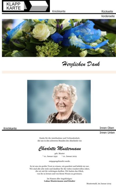 Rosa Rosen, Trauerrosen, Trauerblumen, Trauerblüten. Trauer Danksagung Karten bei Sterbefall, Todesfall, Beerdigung und Trauerfall