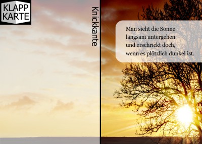 Beliebte Klappkarten im Hochformat. Trauerbriefe und Danksagungen nach Beerdigung und Todesfall