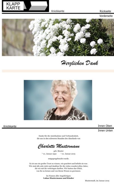Winter, Winterberge, Wintermoptive, Schnee. Trauer Danksagung Karten bei Sterbefall, Todesfall, Beerdigung und Trauerfall
