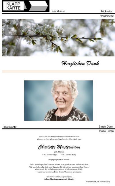 Winter, Winterberge, Wintermoptive, Schnee. Trauer Danksagung Karten bei Sterbefall, Todesfall, Beerdigung und Trauerfall